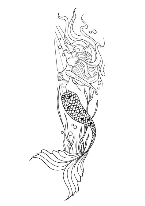 Pin By Cesar Leandro On Meus Desenhos Mermaid Tattoos Mermaid Tattoo