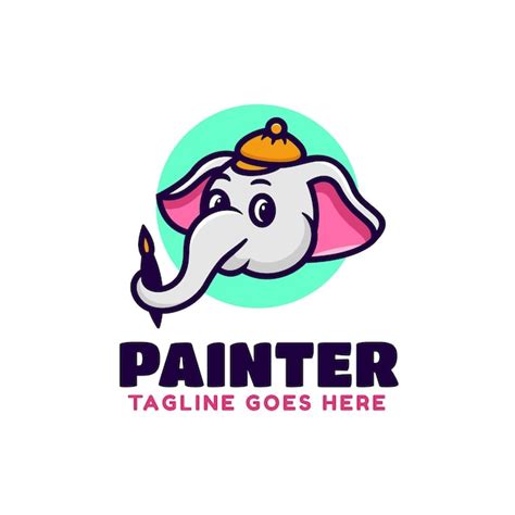 Premium Vector Vector Logo Illustration Painter Mascot Cartoon Style