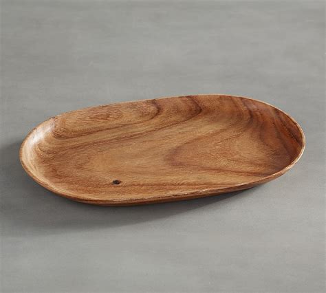 Mill Acacia 17 X 11 Oval Tray Pottery Barn