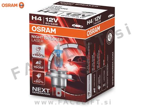 Halog žar Osram Night Breaker Laser Next Gen H4 P43t 60 55W12V AKCIJA