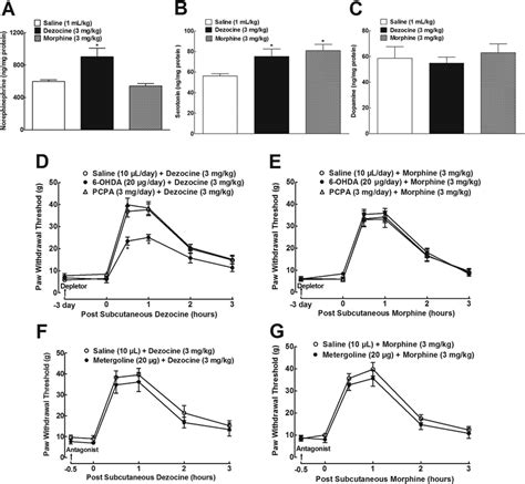 Effects Of Dezocine And Morphine Given Subcutaneously On Spinal