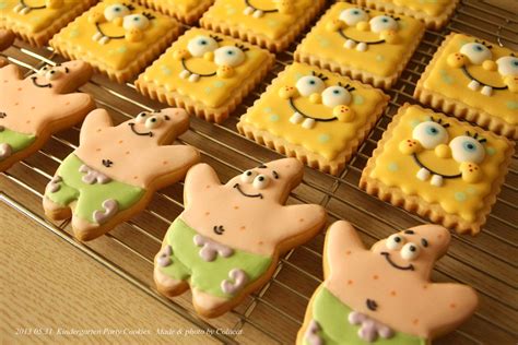 Spongebob Cookie Copyright C Colacat Cookies Baking And Pastry