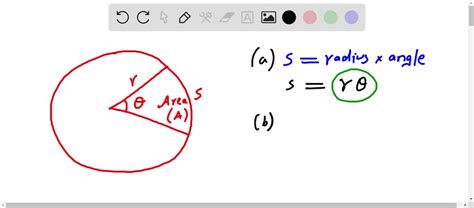 SOLVED A central angle θ is drawn in a circle of radius r as in the