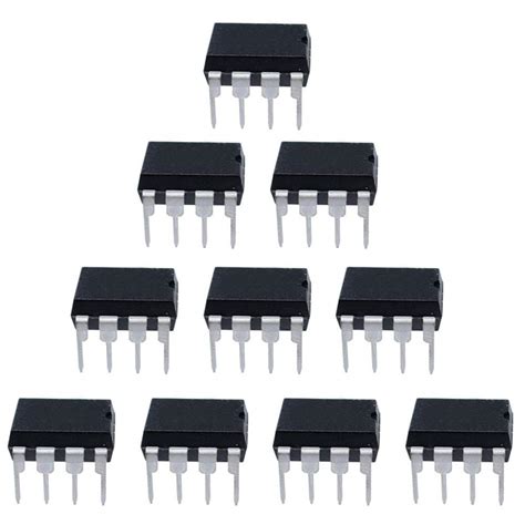 10pcs NE5532P NE5532 Dual Low Noise Op TI IC DIP 8 Semiconductors