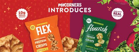 Popcorners Unveils Flex Protein Crisps And Flourish Veggie Crisps