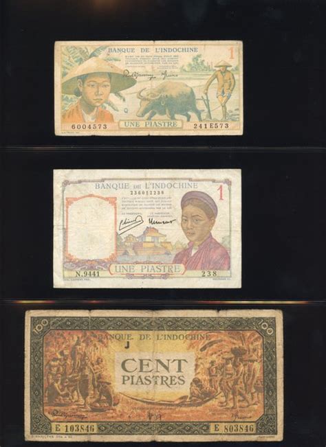 Indochiny Francuskie Banknotes Various Dates Catawiki