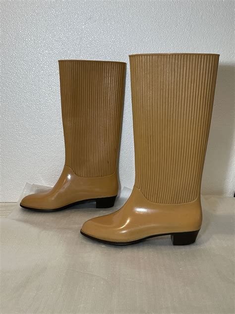 Liza Rigon Vintage Rubber Rain Boots 1970s Size 39 Gem