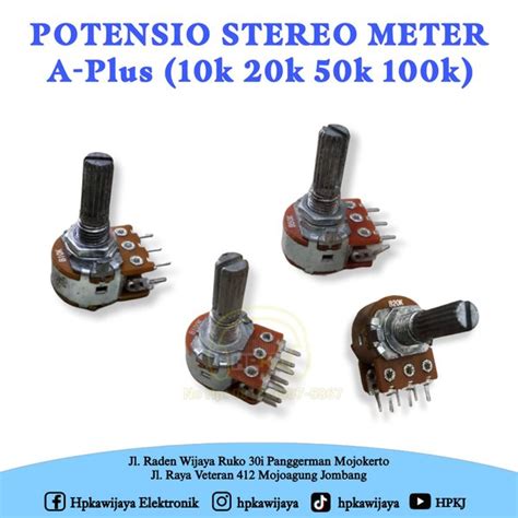 Jual POTENSIO STEREO A Potensio Stereo A Plus 100k 50k 20k 10k Di