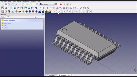 Freecad Tutorial Creating 3d Model For Kicad Youtube