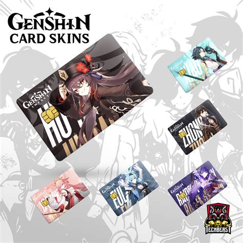 M Genshin Impact Card Skins Atm Debit Credit Beep Card Vinyl Sticker