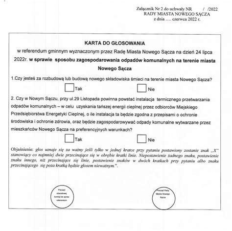 Lipca Referendum W Sprawie Spalarni W Nowym S Czu Zdecyduj Radni