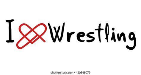 Wrestling Love Message Stock Vector Royalty Free 420345079 Shutterstock