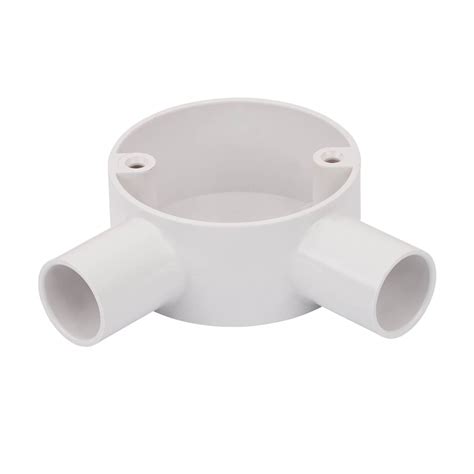 Pvc Conduit Angle Box Mm White Electricaldirect