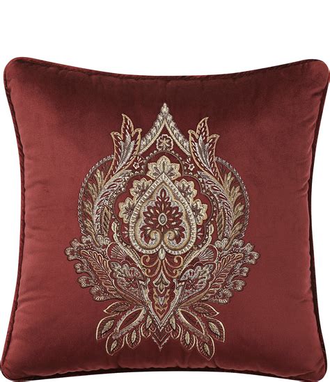 J Queen New York Madeira Embroidered Damask Square Pillow Dillard S