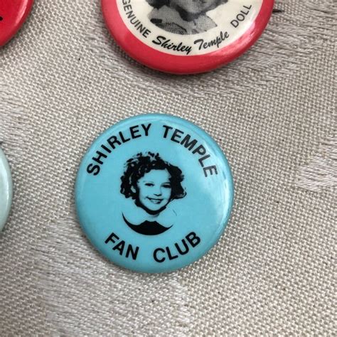 Vintage Shirley Temple Pinback Pins set of 4 ビンテージ シャーリーテンプル ピンバッジ 4個