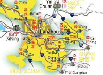 Lanzhou Map - TravelsFinders.Com