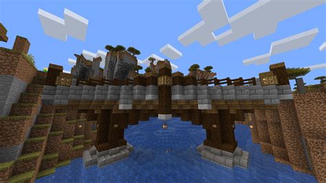 My attempt at a diagonal bridge! : r/Minecraft