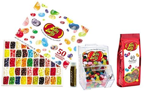 Jelly Belly Jelly Beans Variety Pack 50 Flavor Box 21 Oz An Empty Mini Bean Bin 75oz