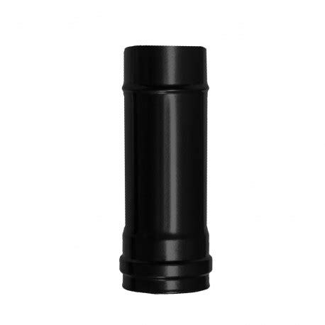 Wolfpack Tubo De Estufa Pellet Acero Vitrificado Negro Mm