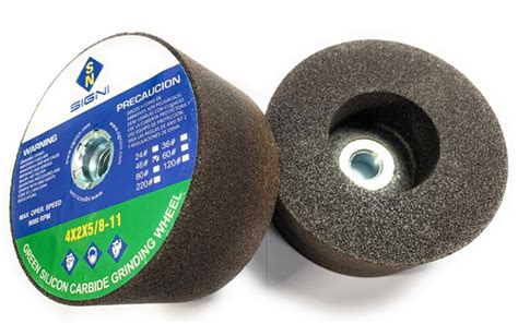 4 Inch Abrasive Green Silicon Carbide Grinding Stone With 5 8 11 Thread