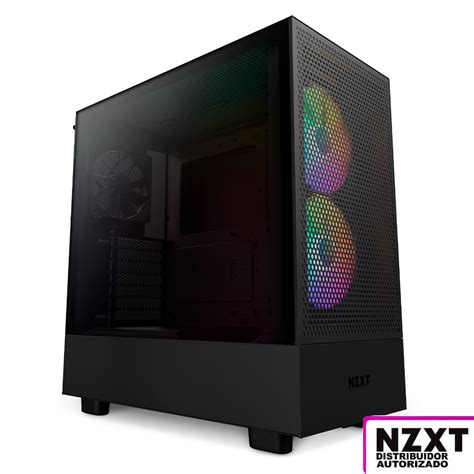 Gabinete Nzxt H Flow Rgb Negro Carcasa Compacta Atx Panel