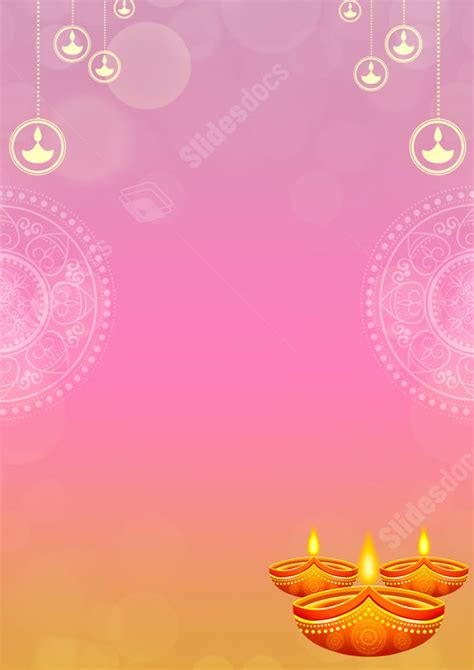 Diwali Light Stand With A Minimalist Design Page Border Background Word