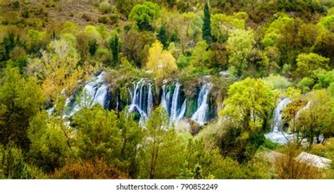 Kravica Waterfalls Located Bosnia Herzegovina Natural Stock Photo