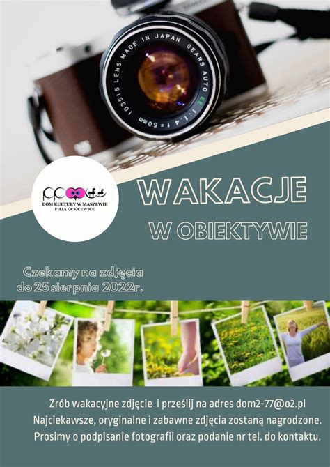 Konkurs Fotograficzny Wakacje W Obiektywie Gmina Cewice