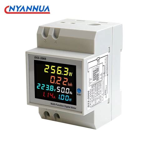 6IN1 Display Smart Meter Din Rail AC Monitor Voltage Current Power