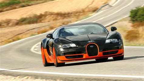 Bugatti Veyron Super Sport Orange Black Hd Wallpaper X