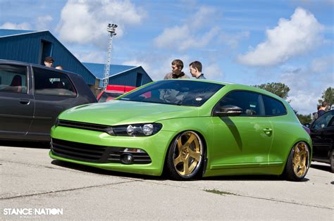 Green X Gold VW Scirocco StanceNation Form Function