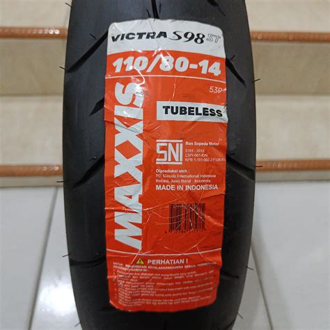 Jual BAN LUAR TUBELESS 110 80 14 MAXXIS VICTRA S98ST AEROX 155 Shopee