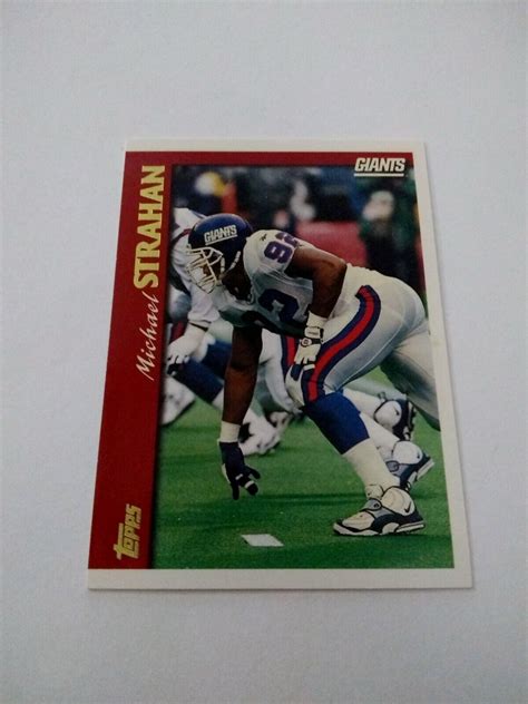 1997 Topps Football Michael Strahan 114 HOF Set Break NM MT EBay