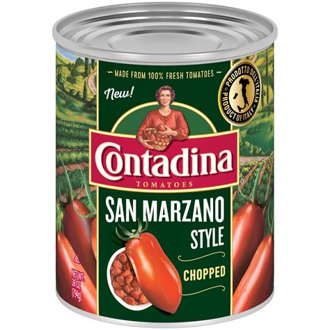 Contadina San Marzano Style Chopped Tomatoes 28 Oz Can