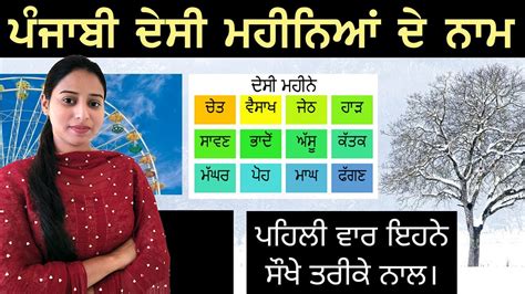 ਦਸ ਮਹਨਆ ਦ ਨਮ Punjabi Months Desi Mahine Punjabi Months Chet