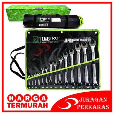 Jual TEKIRO KUNCI RING PAS SET 14 PCS 8 MM 32 MM RINGPAS 14PCS WR