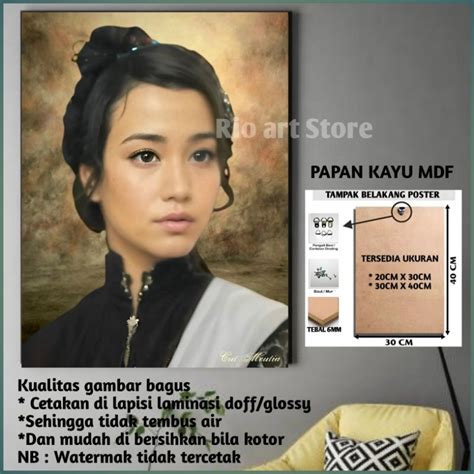 HIASAN DINDING KAYU Wall Decoration Mdf Wood Board Poster National Hero