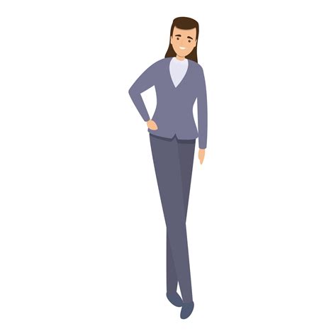 Successful Business Woman Suit Icon Cartoon Style 14349378 Vector Art At Vecteezy