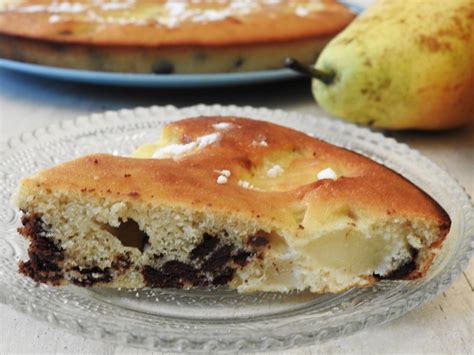 Gateau Aux Poires Aux P Pites De Chocolat Et L Amande Ma Petite