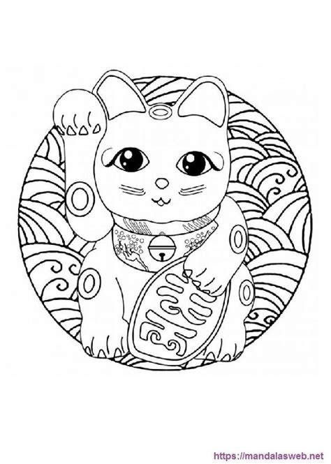 Mandalas De Gatos Para Colorear E Imprimir En Gatito