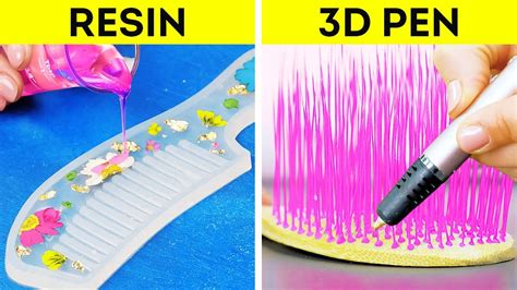 Resin Vs 3d Pen Awesome Crafts And Hacks Youtube