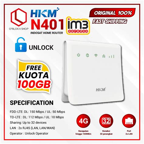 Jual Hkm N Indosat Im Modem Router Wifi G Unlock Operator Free