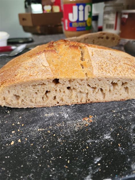 Starter Bounced Back From A Long Fridging Well Levain Looked Great Dough Looked Good And Then