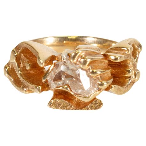 Large Horse Head Diamond Gold Ring At 1stdibs