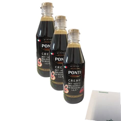 Ponti Creme Mit Aceto Balsamico Di Modena Igp Er Pack X Ml Flasc