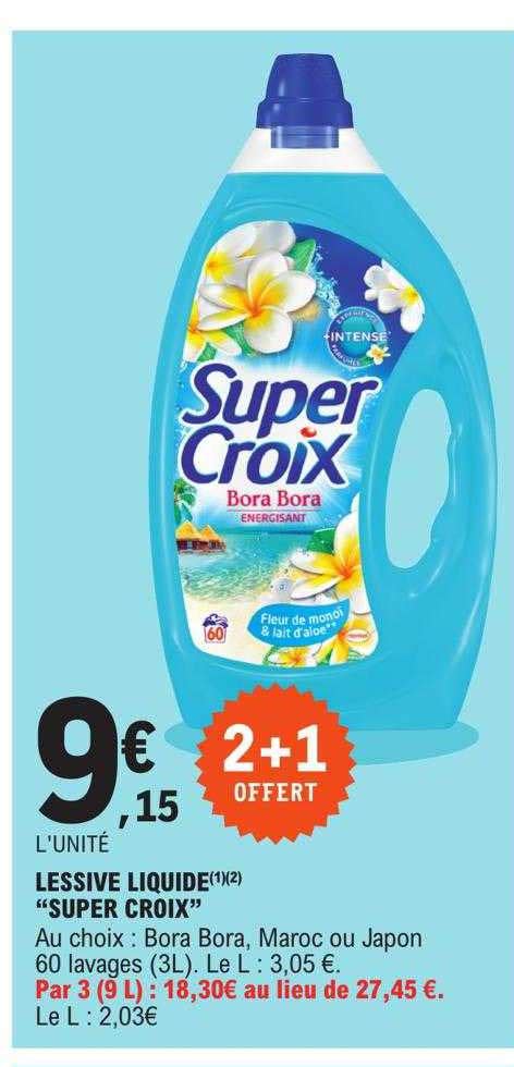 Promo Lessive Liquide Super Croix Chez E Leclerc Icatalogue Fr