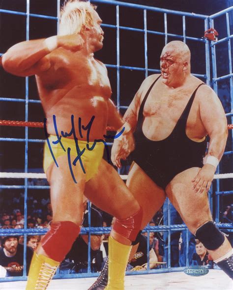 Hulk Hogan Signed Wwe X Photo Steiner Coa Pristine Auction