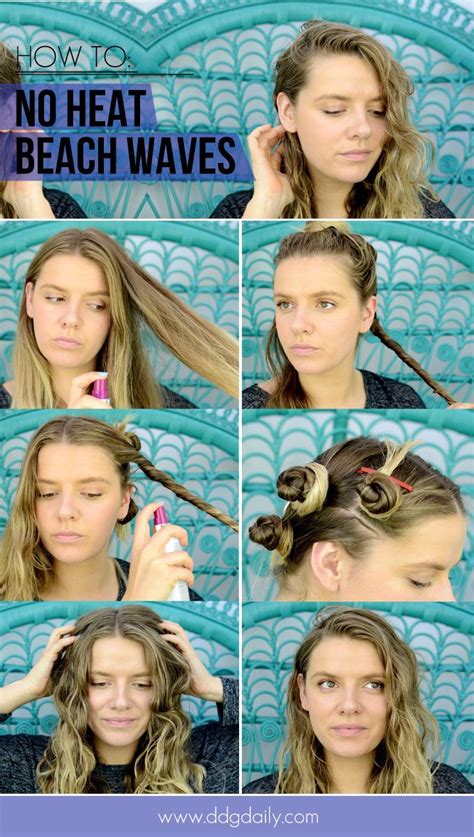 How To Get Beach Waves Without Using Heat Tools Hair Styles Hair