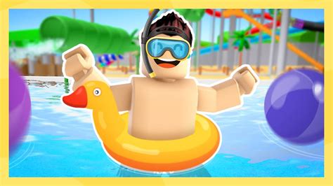 Divers O E Aventura No Parque Aqu Tico Roblox Aqualiana Waterpark