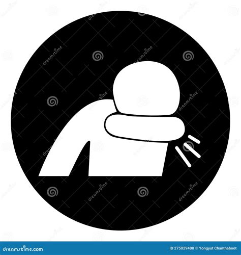 Cover Your Cough And Sneeze Symbol Vector Illustration Isolated On